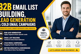 do b2b email list building, lead generation and cold email campaigns