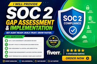 provide soc 2 gap assessment and implementation