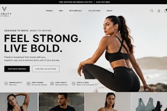design squarespace swimwear brands website activewear clothing brands website