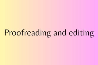 proofread and edit your english text