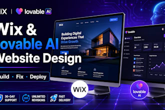 design lovable website, wix website design and redesign lovable ai and wix
