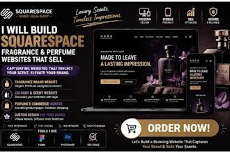 fix build squarespace fragrance brand website perfume website scent cologne site