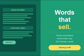 write SEO product descriptions for ecommerce stores
