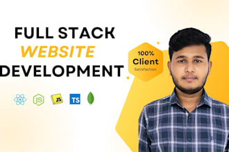 develop modern full stack websites using react and node js