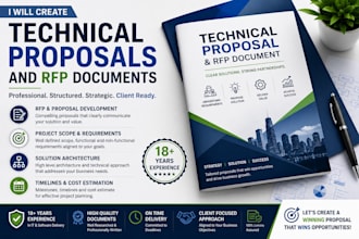 create technical proposals and rfp documents for IT projects