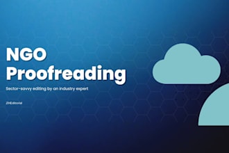 proofread your ngo, charity or sustainability report