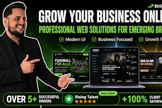 a modern wordpress business website