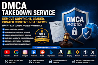 dmca takedown request to help remove copyright leaked content bad news removal