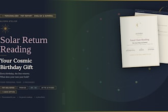 do a solar return reading as your personalized birthday astrology gift
