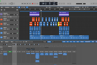 mix and master any tracks into a full song