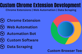 develop a custom chrome extension for browser automation