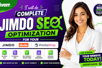 do complete jimdo seo optimization for your jimdo duda prestashop websites