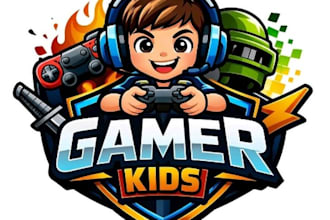 design youtube gaming twitch mascot and avatar logo