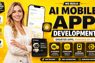 do ai mobile app development flutter android ios react native ai saas developer
