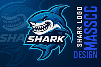create an awesome shark mascot for you