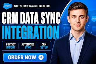 setup salesforce marketing cloud integration crm contact data sync import setup
