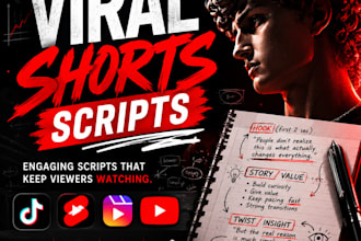write engaging tiktok and youtube shorts scripts