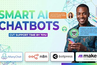 build manychat automated custom ai chatbot for your business