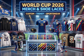 design shoe lace and merch 2026