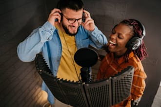 male and female singer and songwriter for gospel pop, rap, country and any genre
