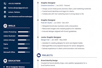 create professional CV resume and job application