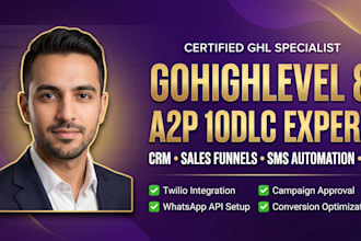 setup a2p 10dlc twilio gohighlevel sms approval tcr compliance