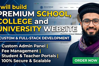 build premium school, college and university website