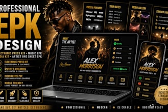 do epk design electronic press kit music epk media kit artist one sheet epk