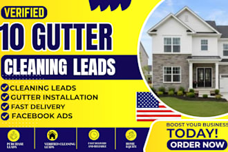 10 verified gutter cleaning leads gutter installation leads daily for 1 month