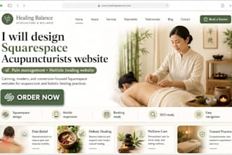 design squarespace acupuncturists website pain management holistic healing site