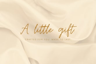 design luxury thank you cards and minimalist packaging inserts