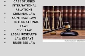 do legal research, legal writing and contract drafting