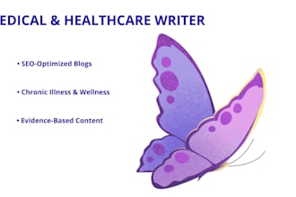 write medical healthcare and wellness articles or blogs