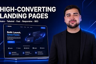 design a highconverting landing page with astro and tailwind