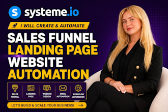 systeme io sales funnel systeme io landing page systeme io website automation