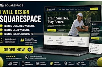 design squarespace tennis coaches website tennis club website tennis instructor