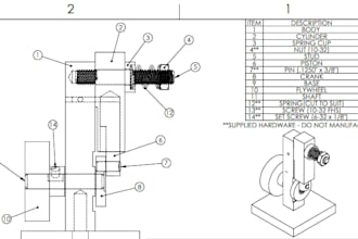 design 3d cad models in solidworks with accompanying 2d drawings