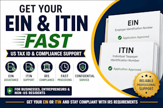 help obtain ein and itin for US business compliance