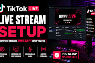 professionally setup obs for tiktok live streaming