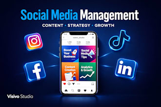 manage your social media pages and grow your brand with engaging content