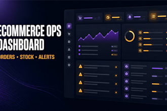 build an ecommerce operations dashboard with ai alerts