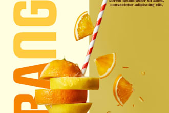 design modern restaurant and food promotional posters