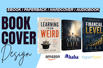 design attractive book cover fiction ebook cover nonfiction KDP paperback cover