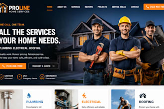 design squarespace plumbing contractor website electrical website roofing site