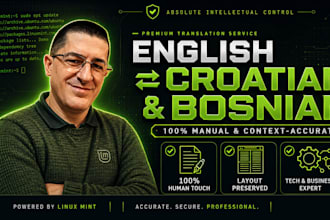 translate english to croatian and bosnian and vice versa