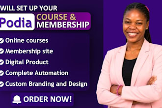 make podia, online course, podia website, teachable, course website