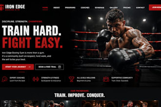 design squarespace boxing gym website boxing coaches website wrestling coaches