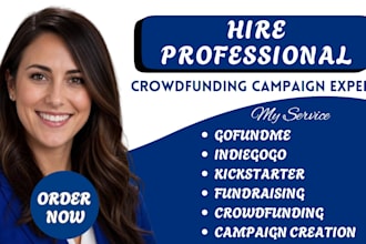 do crowdfunding campaign creation on kickstarter, indiegogo prelaunch campaign