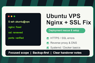 fix your ubuntu vps, nginx, SSL and deployment issues