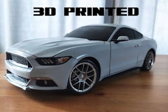 stl for car printing, 3d mini car, rc car, spoiler and bumper design